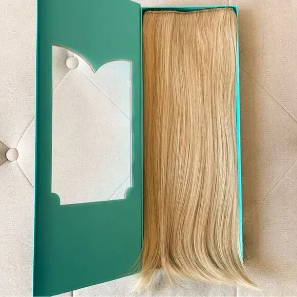 Halocouture Hair Extensions 16 Inches #112 Warm Blonde w Highlights - Picture 9 of 14